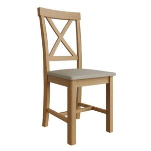 Rosemont Wooden Dining Chair In Rustic Oak