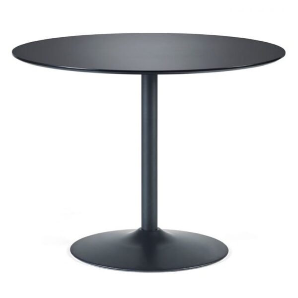 Nephi Wooden Dining Table Round Large In Black