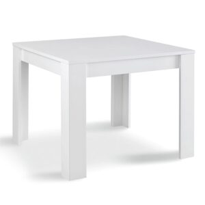 Breta High Gloss Dining Table Square In White